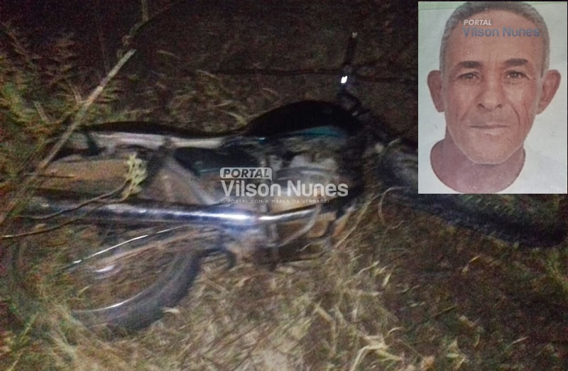 1 10 Idoso morre após cair de motocicleta na BR-030 em Palmas de Monte Alto