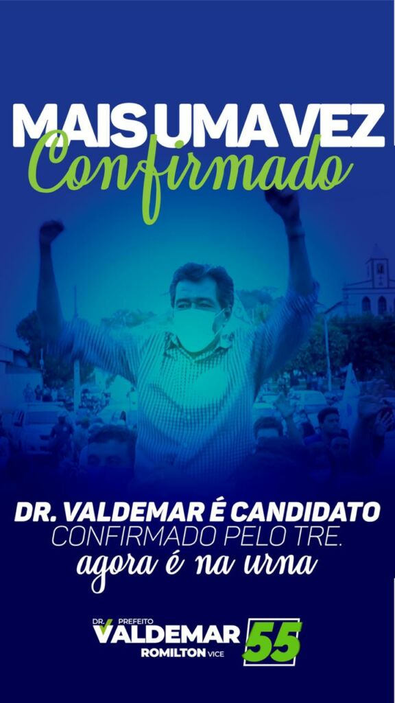 WhatsApp Image 2020 11 04 at 19.11.09 TRE confirma registro da candidatura de Dr. Valdemar em Pindaí