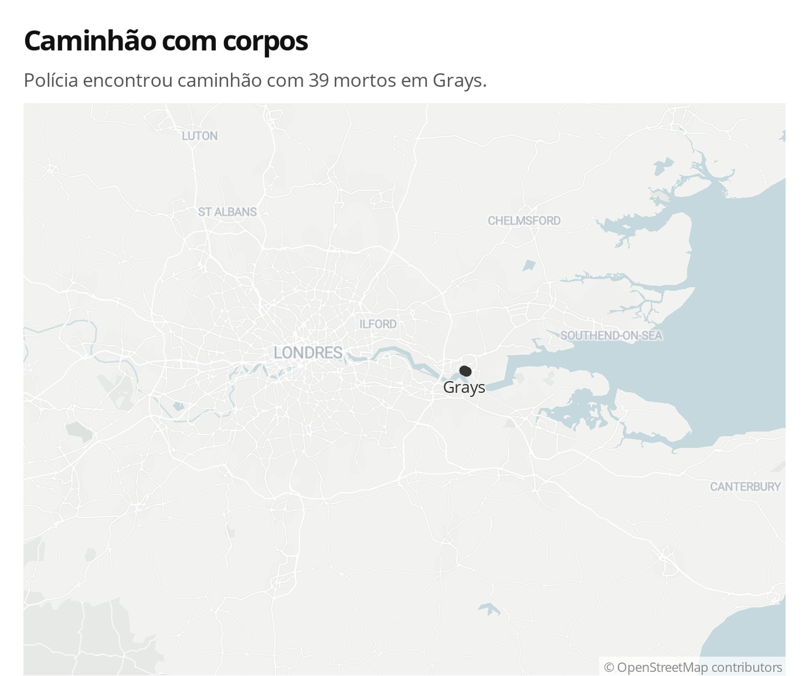 3 41 Polícia encontra 39 corpos em caminhão no Reino Unido