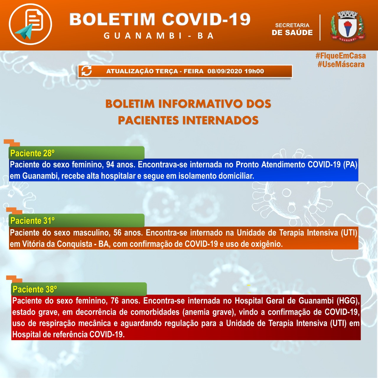 WhatsApp Image 2020 09 08 at 19.12.58 Guanambi confirma mais 10 casos e atinge 432 infectados pela covid-19; 353 estão recuperados