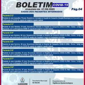 WhatsApp Image 2021 05 17 at 21.00.24 Guanambi registra mais 38 casos e atinge 7005 infectados pela covid-19; 6687 estão recuperados