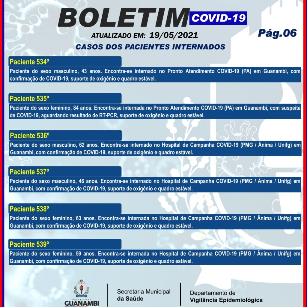 WhatsApp Image 2021 05 19 at 18.32.20 Guanambi registra mais 53 casos e atinge 7102 infectados pela covid-19; 6768 estão recuperados