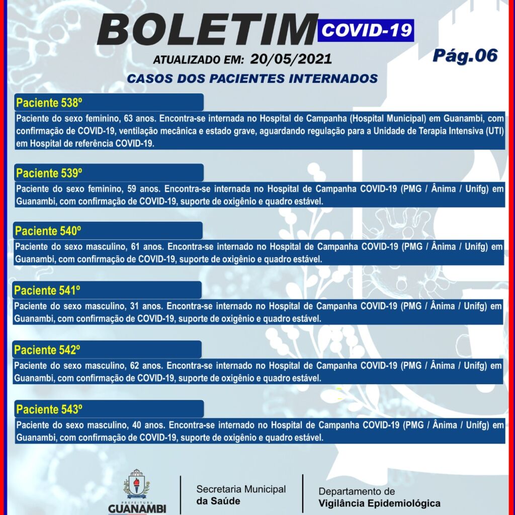 WhatsApp Image 2021 05 20 at 20.34.09 Guanambi registra mais 93 casos e atinge 7195 infectados pela covid-19; 6827 estão recuperados