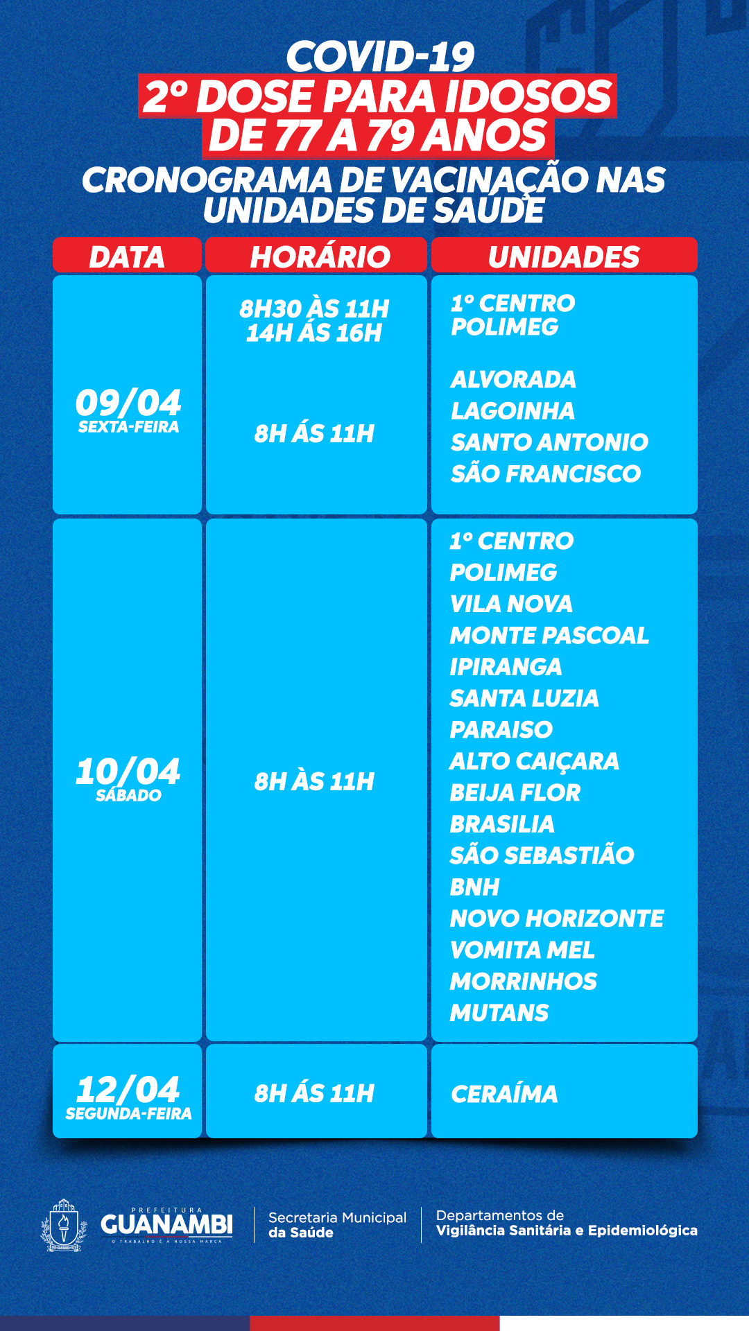 baixados 8 1 Secretaria de Saúde de Guanambi divulga cronograma de aplicação da 2ª dose da vacina CoronaVac nos idosos de 77 a 79 anos