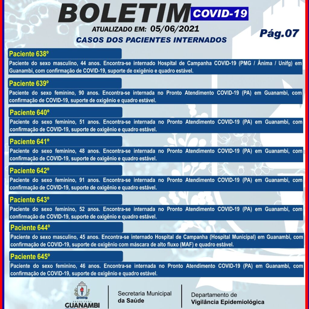 WhatsApp Image 2021 06 05 at 19.47.08 2 Guanambi registra mais 62 casos e atinge 8146 infectados pela covid-19; 7724 estão recuperados