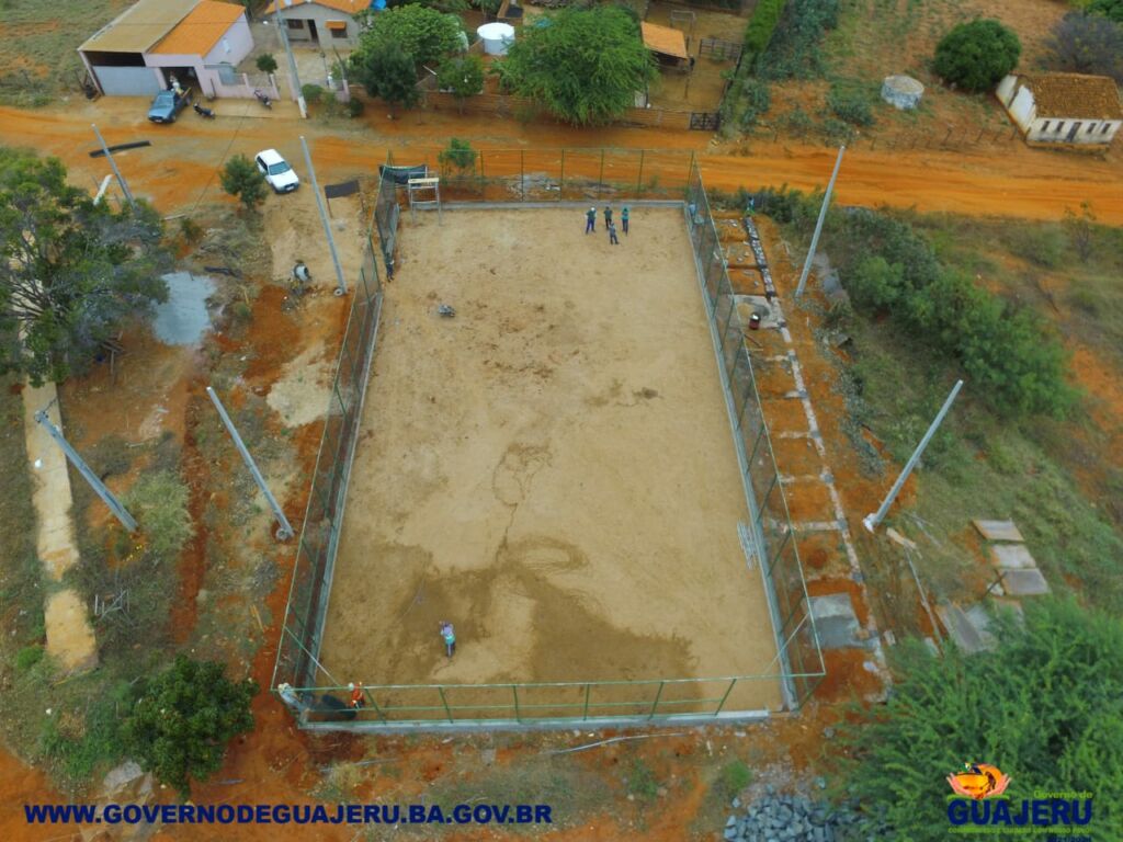 WhatsApp Image 2021 06 11 at 14.01.00 1 Obras de construção da quadra poliesportiva da comunidade Tanque Novo em Guajeru são retomadas