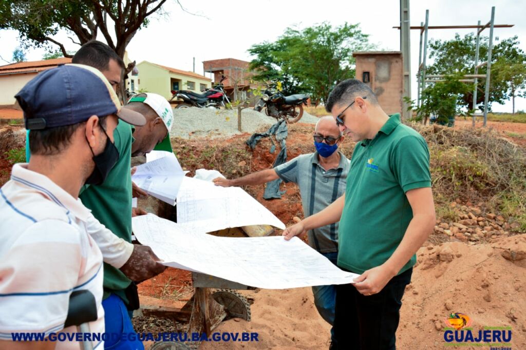 WhatsApp Image 2021 06 11 at 14.01.00 Obras de construção da quadra poliesportiva da comunidade Tanque Novo em Guajeru são retomadas