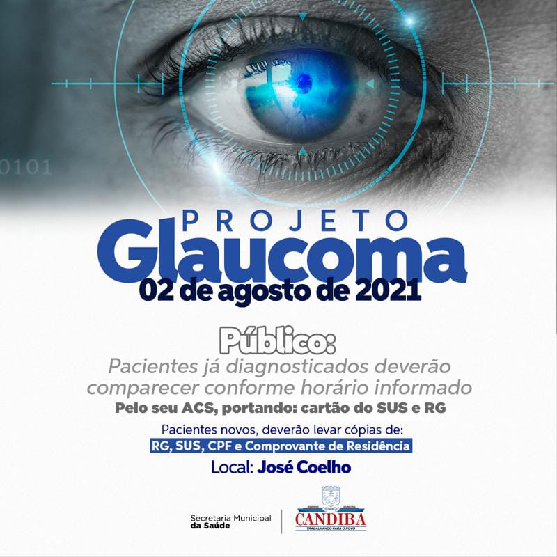 WhatsApp Image 2021 07 31 at 18.13.39 Prefeitura de Candiba realizará o Projeto Glaucoma