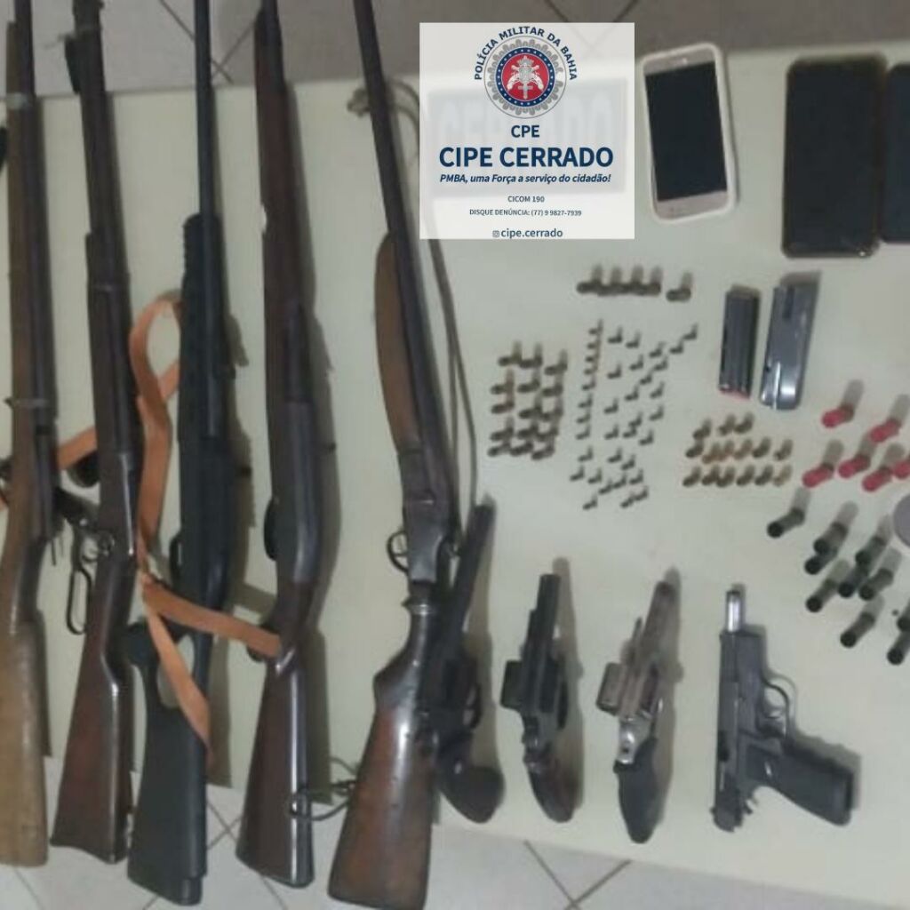 WhatsApp Image 2021 10 09 at 16.28.17 CIPE/Cerrado prende homens por porte ilegal de armas no Oeste da Bahia