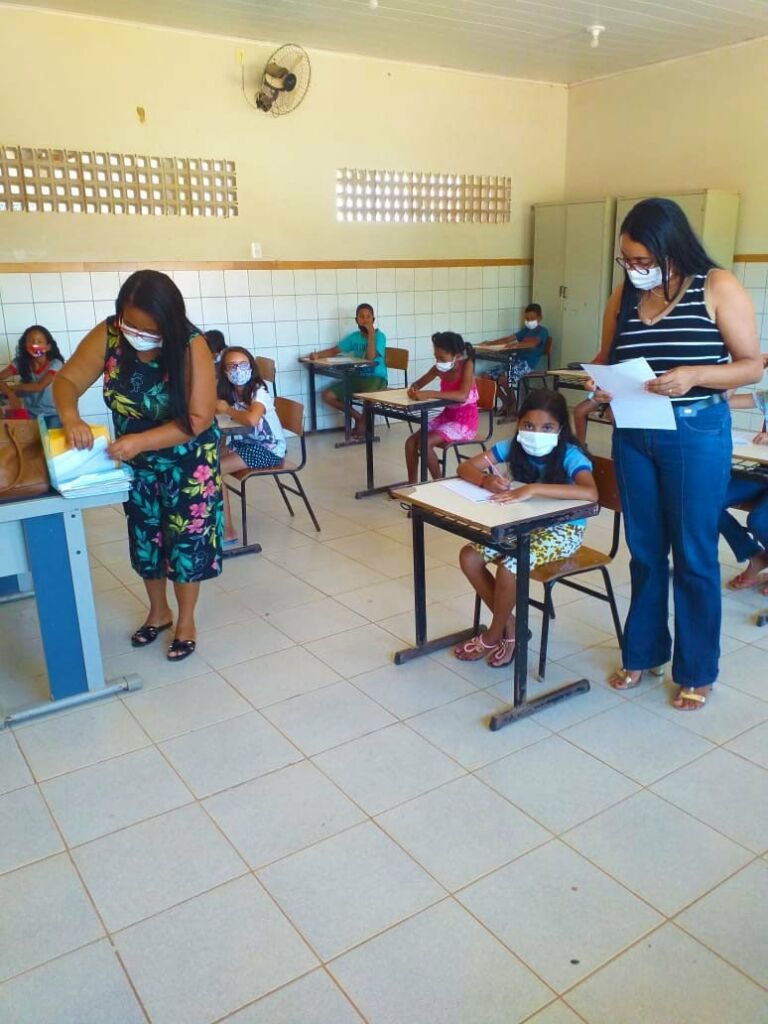 260624878 1552704831745476 53186761330283463 n Teste de Desempenho Escolar é aplicado nas escolas Padre José de Anchieta (Agrovila 11); Maria Quitéria de Jesus (Agrovila 17); e João Paulo II (Agrovila 14) em Serra do Ramalho