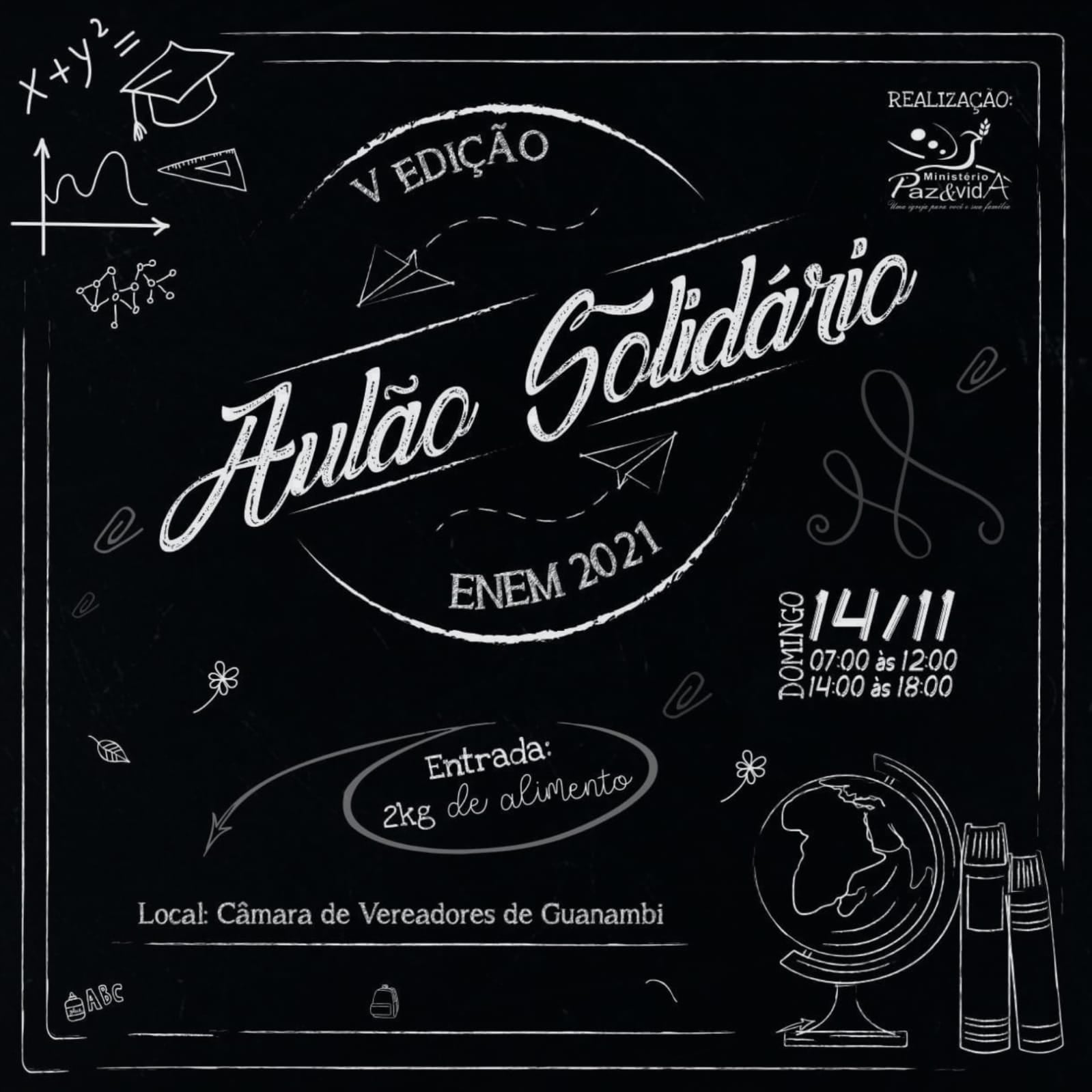 AULÃO SOLIDÁRIO PAZ E VIDA ENEM