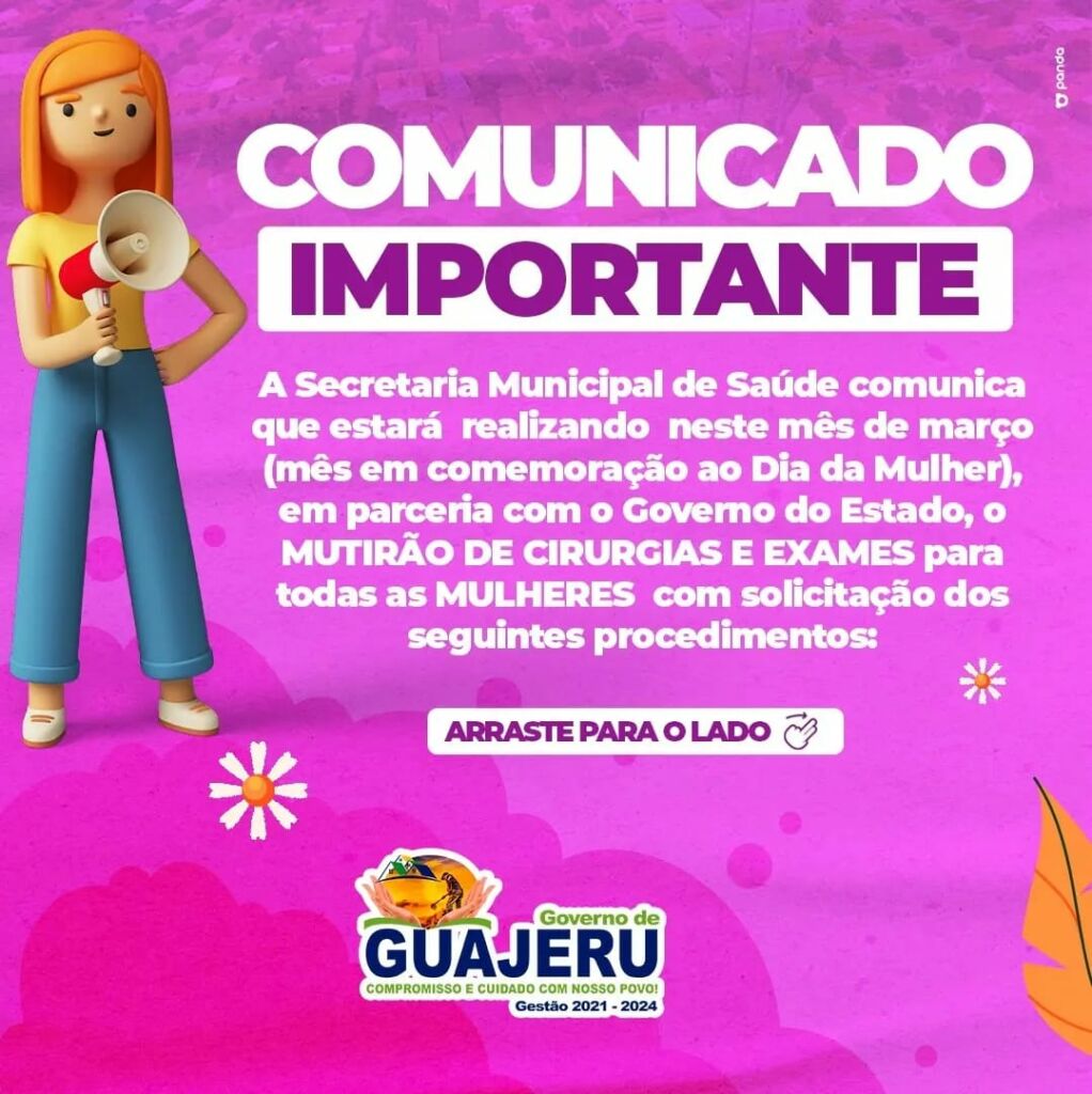 WhatsApp Image 2022 03 03 at 11.49.03 Guajeru realiza mutirão de exames em comemoração ao Dia Internacional da Mulher