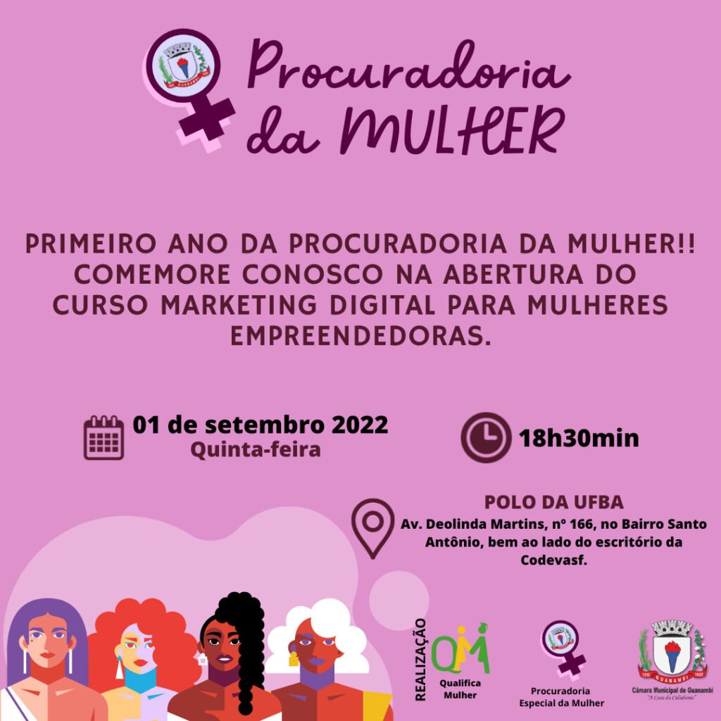 Post Dia Internacional da Mulher 8 de Marco Câmara de Guanambi comemora primeiro ano da Procuradoria Especial da Mulher