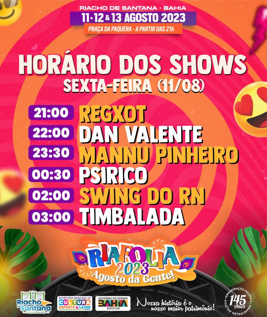 WhatsApp Image 2023 08 11 at 16.37.23 1 Prefeitura de Riacho de Santana detalha programação oficial do RiaFolia 2023