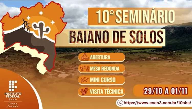 5387 achei sudoeste guanambi seminario baiano de solos ifba IF Baiano: Campus Guanambi será sede do 10º Seminário Baiano de Solos