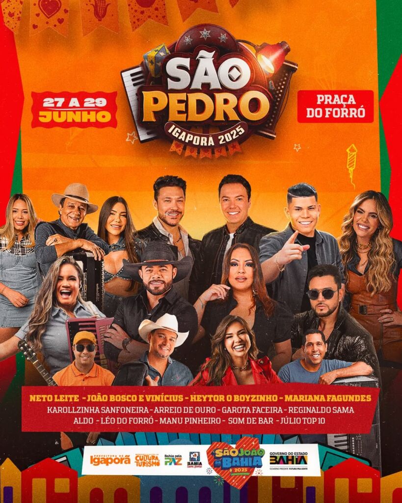 SaveClip.App 508736530 18316889953226717 8950701047343328072 n São Pedro de Igaporã 2025 promete agitar o sudoeste baiano com atrações imperdíveis de 27 a 29 de junho