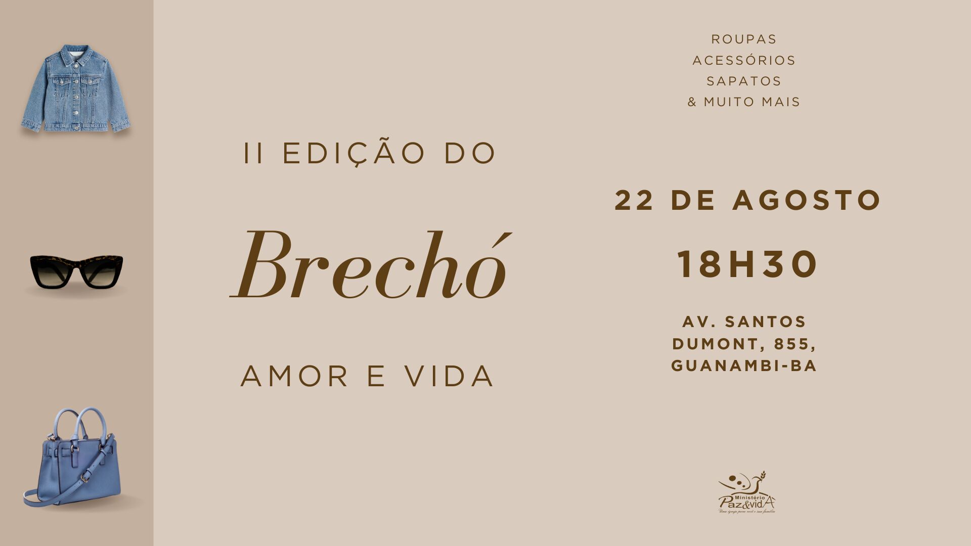 BRECHÓ AMOR E VIDA (1920 x 1080 px) BRECHÓ AMOR E VIDA (1920 x 1080 px)