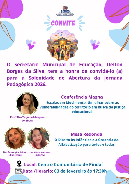 WhatsApp Image 2026 02 02 at 19.22.38 1 Prefeitura de Pindaí promove Jornada Pedagógica 2026 com foco em equidade, inclusão e planejamento educacional
