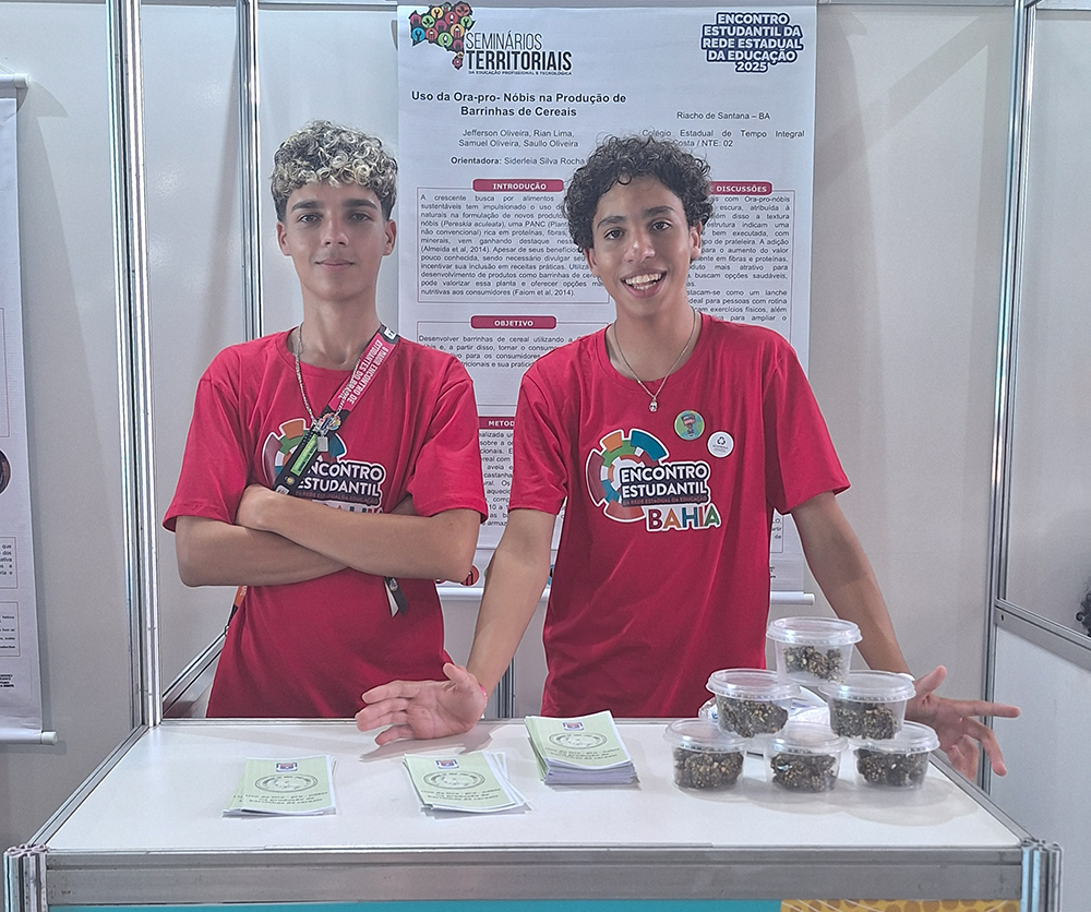 1 Estudantes de Riacho de Santana utilizam ora-pro-nóbis para produzir barra de cereal