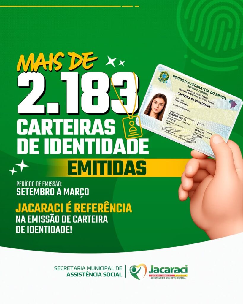 SaveClip.App 662646541 17905699701399706 369549720677195801 n Jacaraci ultrapassa 2 mil documentos emitidos e se destaca na oferta de identidade civil