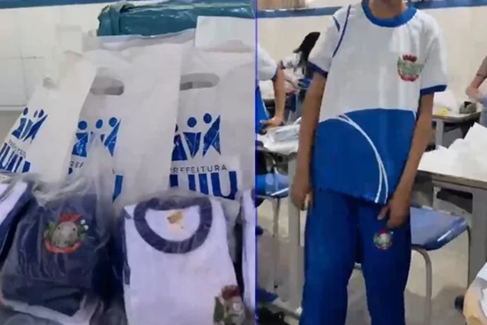 Prefeitura de Iuiu entrega uniformes escolares para alunos da rede municipal