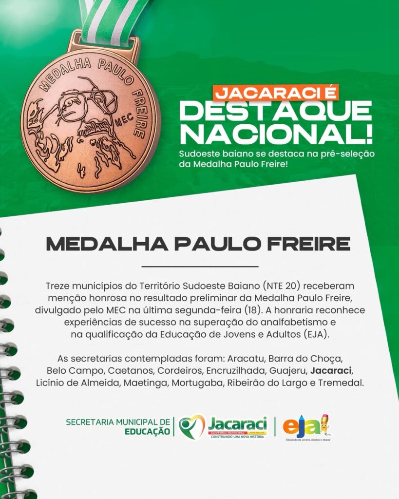SaveClip.App 703414705 17887021206550354 3474797184714607132 n Jacaraci ganha destaque estadual com reconhecimento do MEC na Educação de Jovens e Adultos