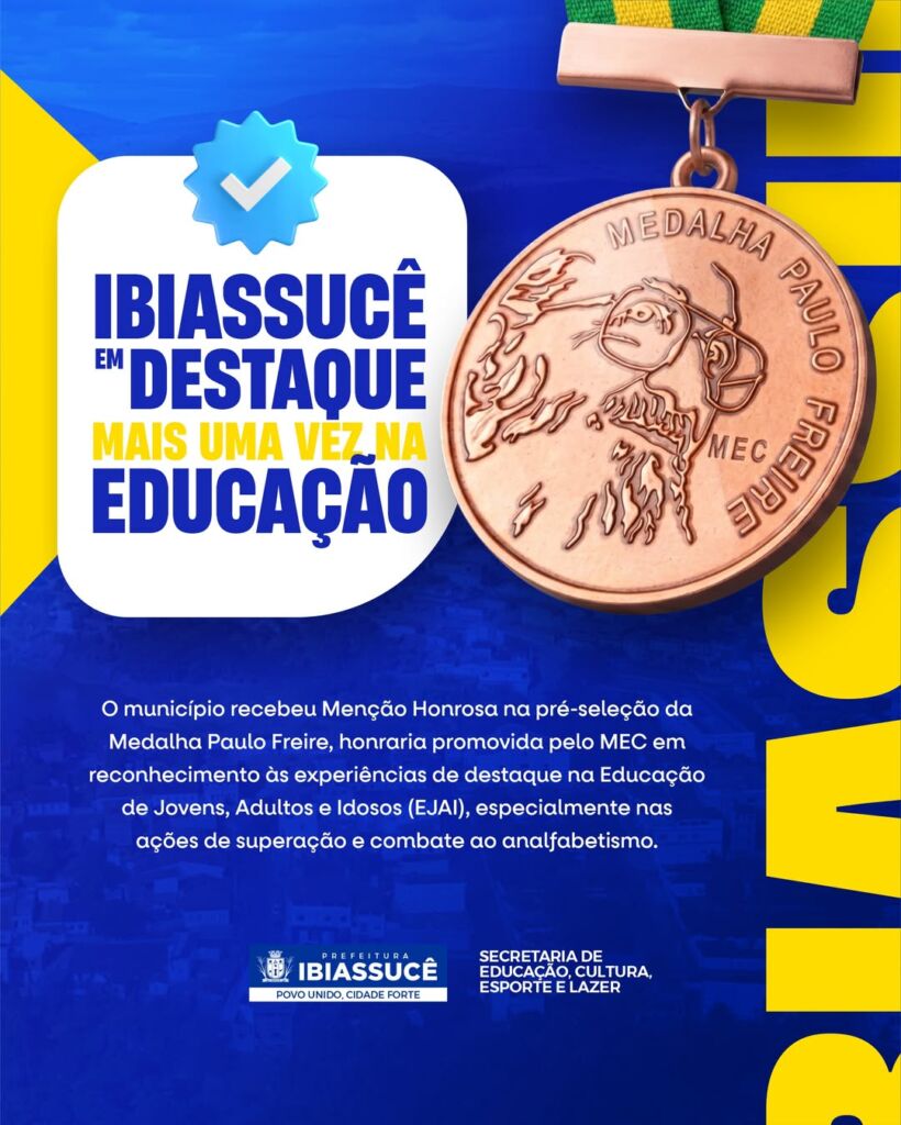 SaveClip.App 706296931 17915651271388910 7691199557192928713 n Ibiassucê recebe Menção Honrosa na pré-seleção da Medalha Paulo Freire