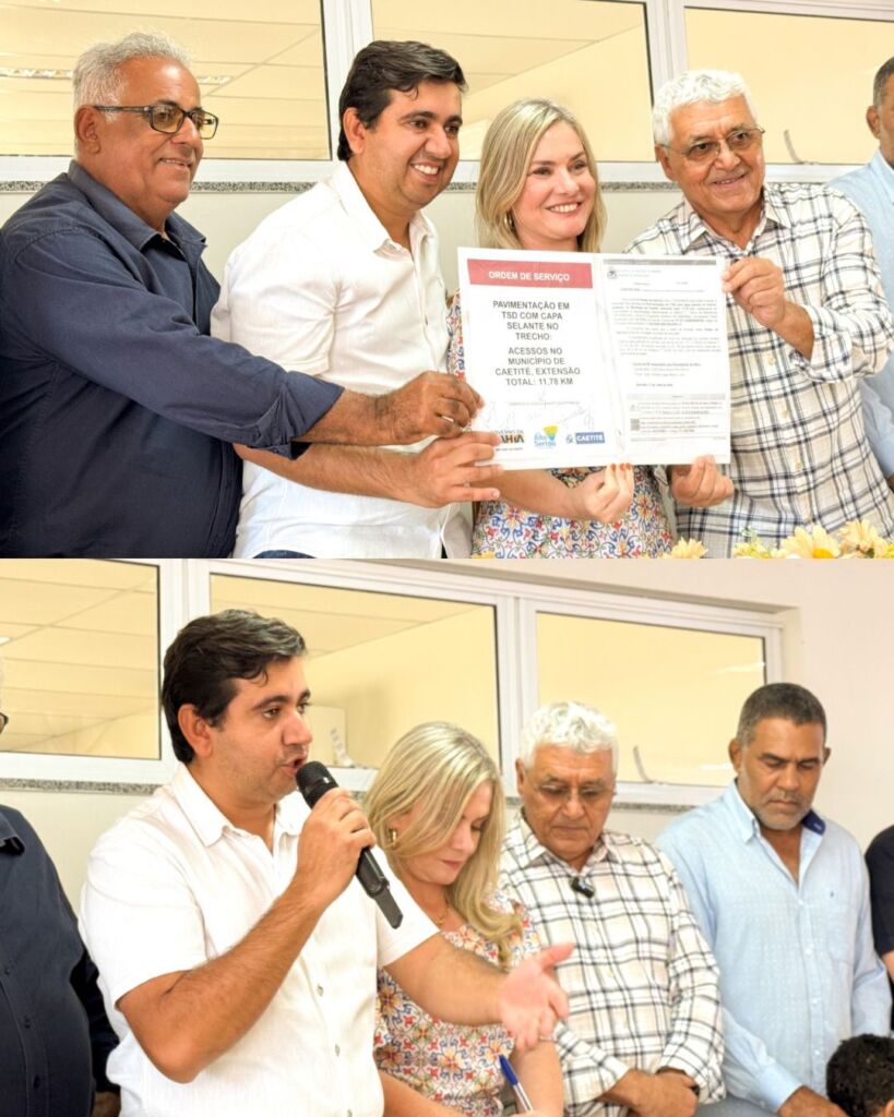 WhatsApp Image 2026 05 17 at 12.56.45 Assinada ordem de serviço para pavimentação de acessos em Caetité