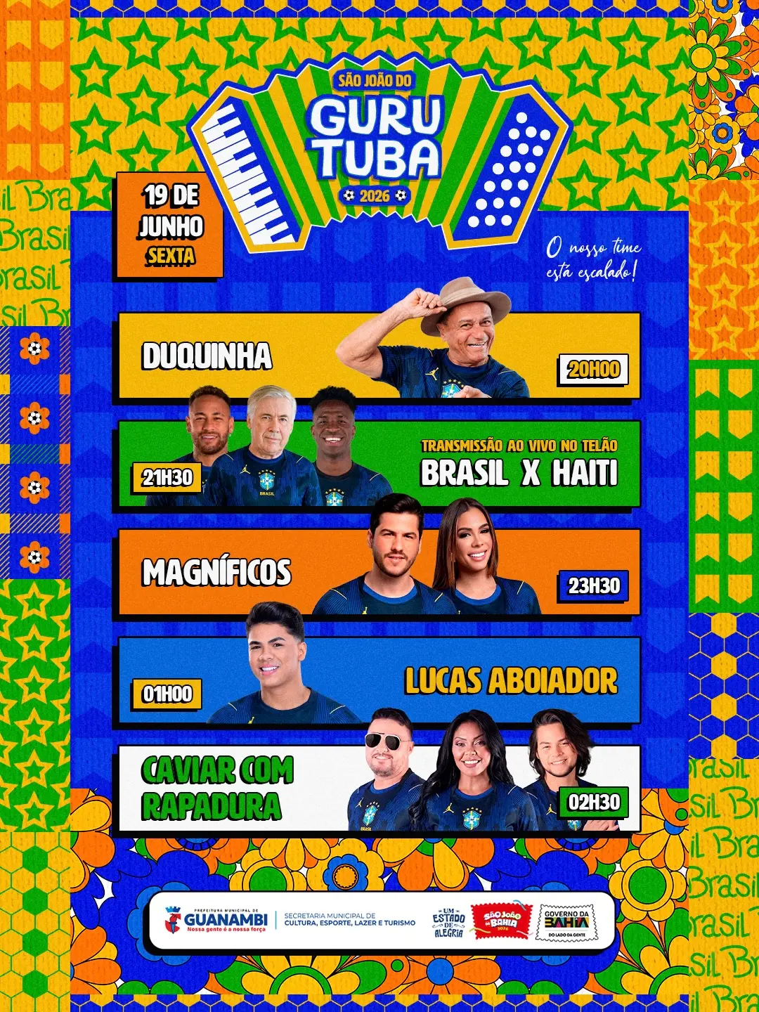 SaveClip.App 722407935 18177558178406198 5000048595775854668 n Prefeitura de Guanambi divulga programação oficial do São João do Gurutuba 2026