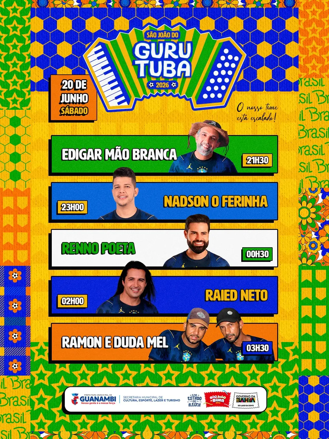 SaveClip.App 723126751 18177558169406198 3080957997662310731 n Prefeitura de Guanambi divulga programação oficial do São João do Gurutuba 2026