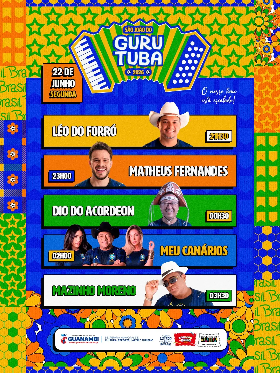 SaveClip.App 723947794 18177558196406198 6977016679072258833 n Prefeitura de Guanambi divulga programação oficial do São João do Gurutuba 2026