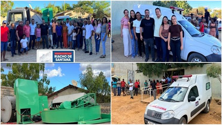 cxvdsfsfsf tile Prefeitura de Riacho de Santana entrega ambulância e inaugura Unidade de Beneficiamento de Mandioca na Comunidade da Serra